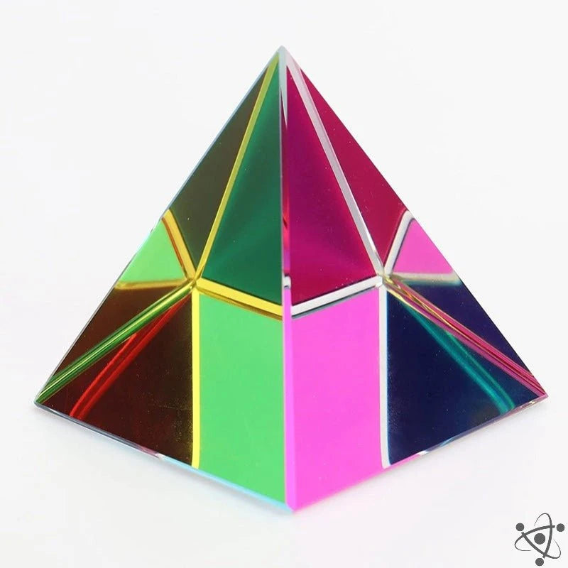Colorful Pyramid Prism Science Decor