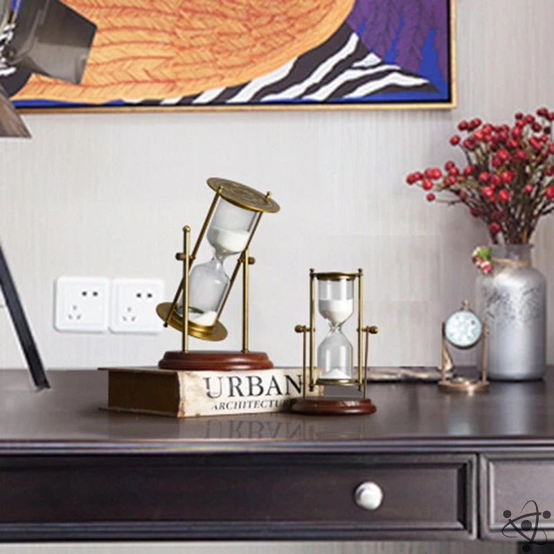 White Sand European Hourglass Science Decor