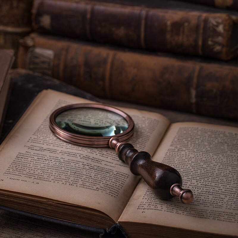 Wooden Magnifying Glass Science Decor