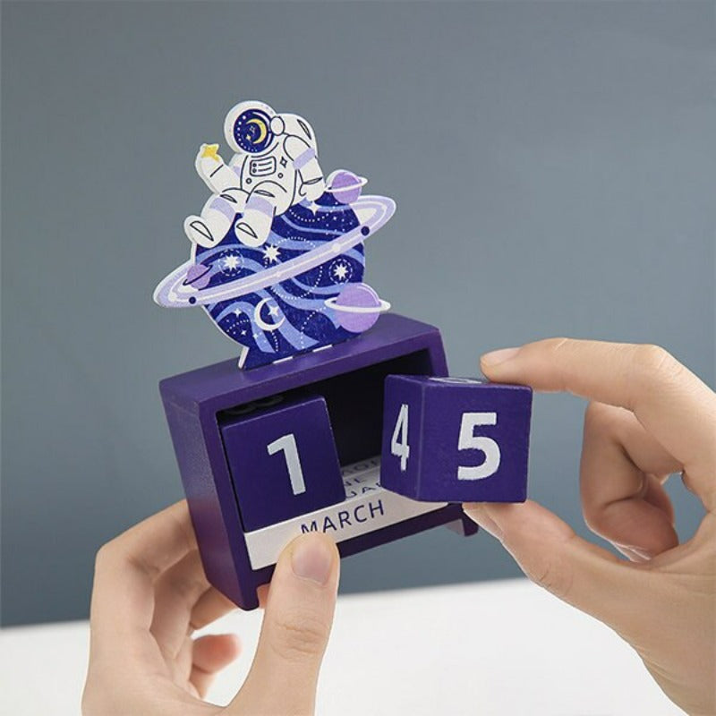 Astronaut Desk Calendar Science Decor