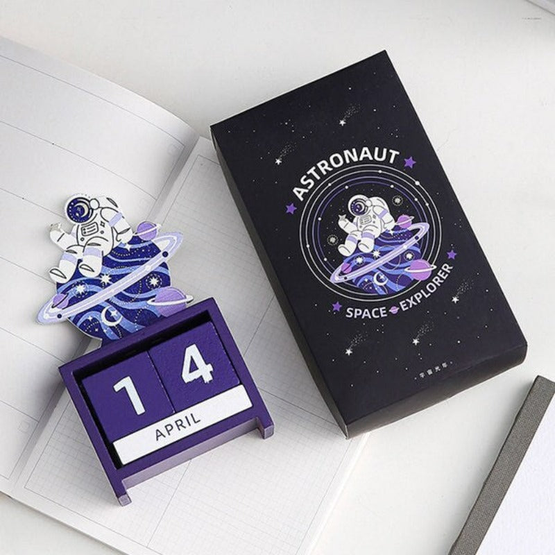 Astronaut Desk Calendar Science Decor