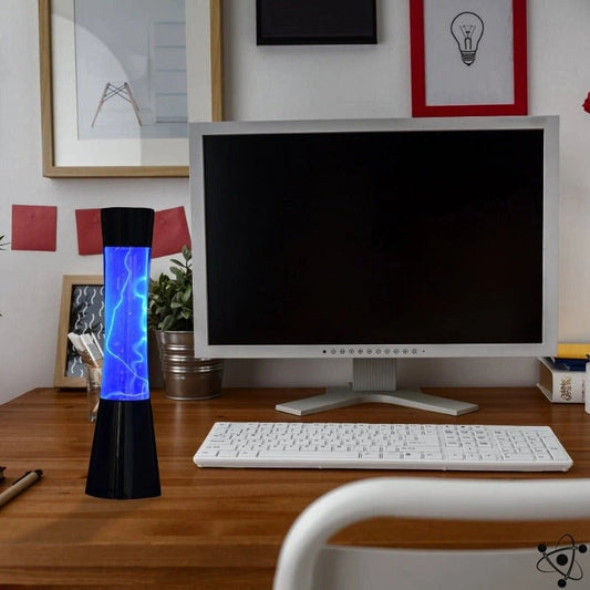 Blue Tube Plasma Lamp Science Decor