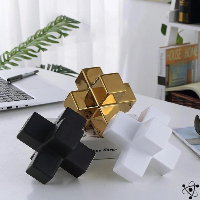 Ceramic Decoration Cube Science Decor