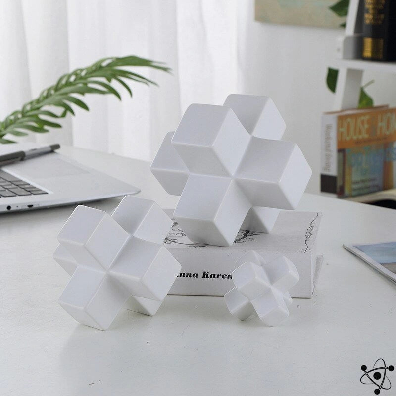 Ceramic Decoration Cube Science Decor