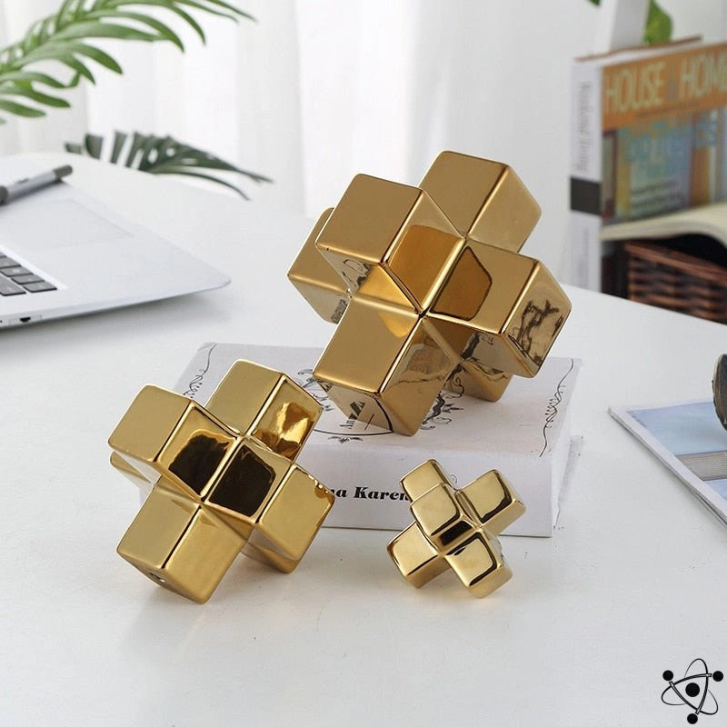 Ceramic Decoration Cube Science Decor