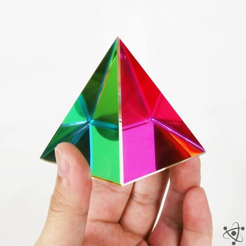 Colorful Pyramid Prism Science Decor