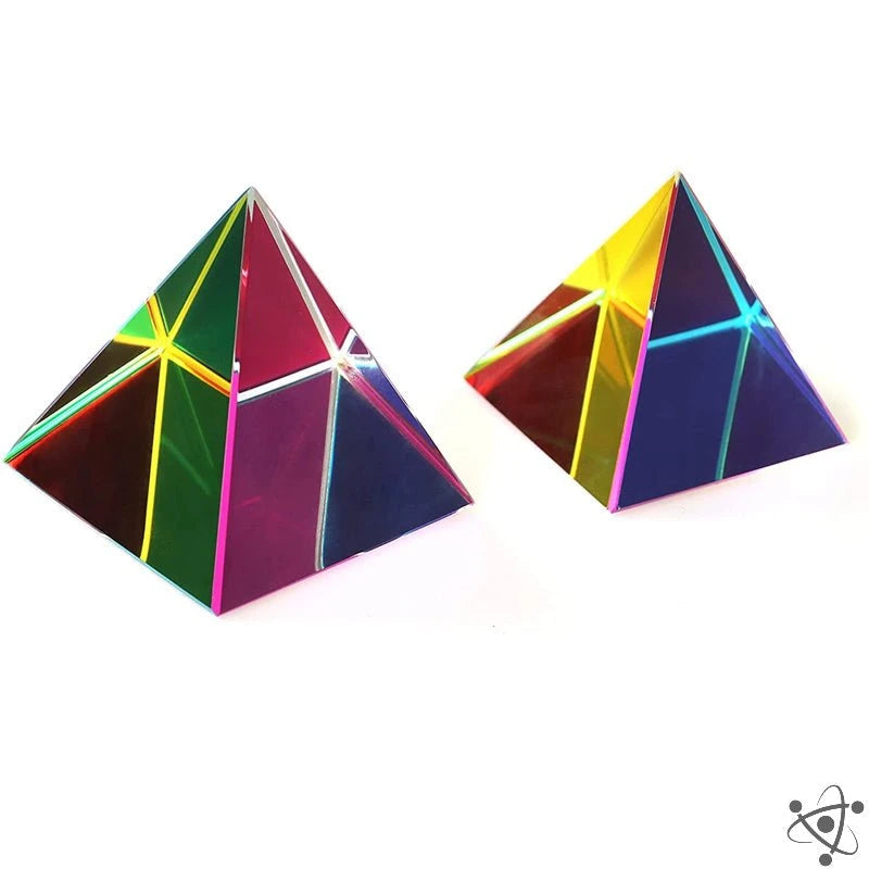 Colorful Pyramid Prism Science Decor