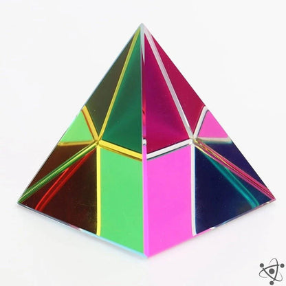 Colorful Pyramid Prism Science Decor