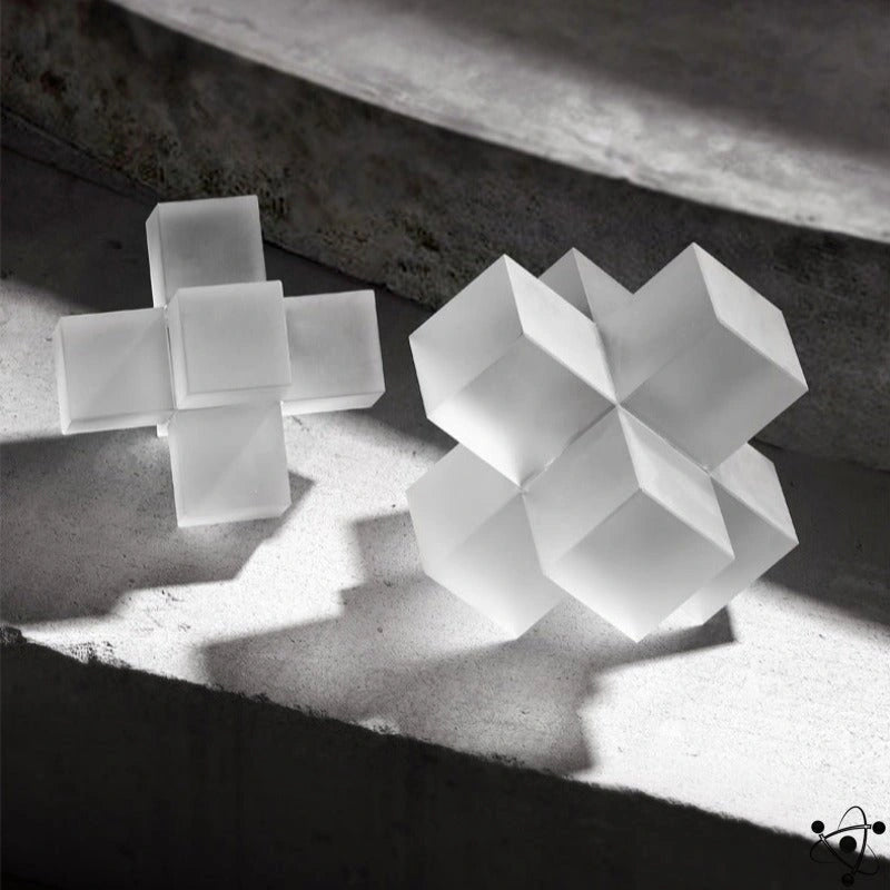 Crystal Decoration Cube Science Decor