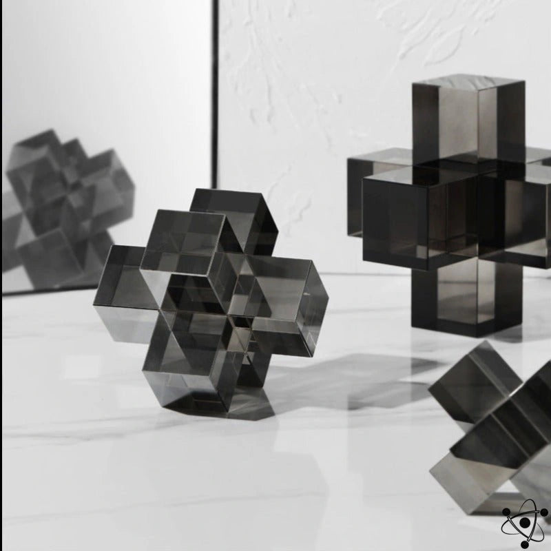 Crystal Decoration Cube Science Decor