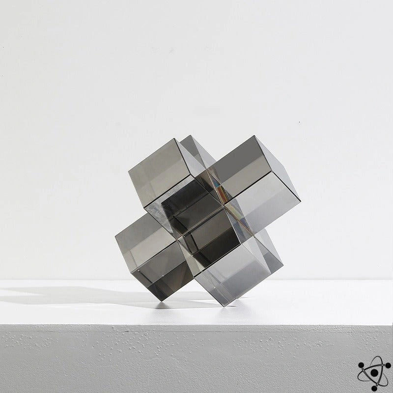 Crystal Decoration Cube Science Decor