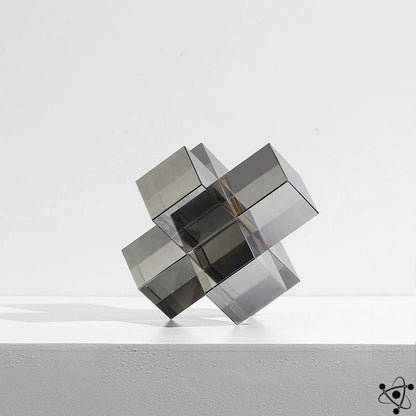 Crystal Decoration Cube Science Decor