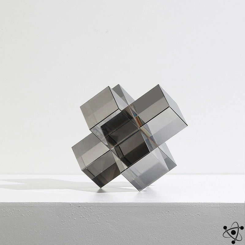 Crystal Decoration Cube Science Decor