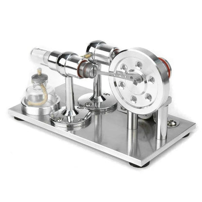 Candle-Powered Stirling Engine Science Decor