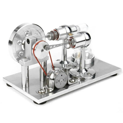 Candle-Powered Stirling Engine Science Decor