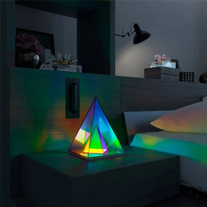 Infinity Pyramid Lamp Science Decor