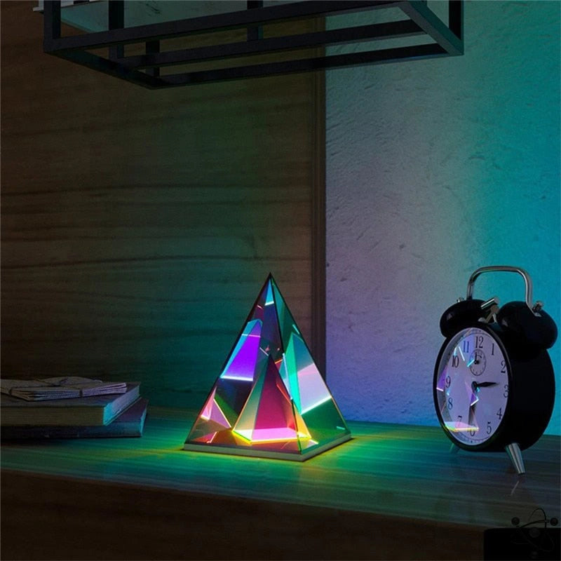 Infinity Pyramid Lamp Science Decor