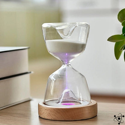 Luminous Hourglass Science Decor