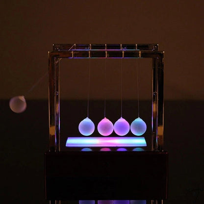 Luminous Newton's Pendulum Science Decor