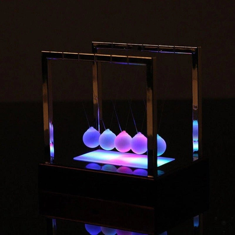 Luminous Newton's Pendulum Science Decor