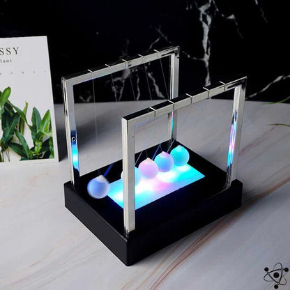 Luminous Newton's Pendulum Science Decor