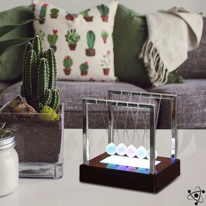 Luminous Newton's Pendulum Science Decor