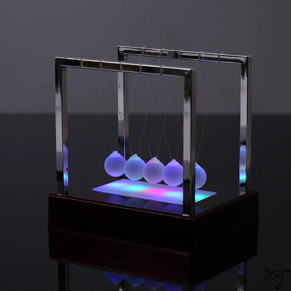 Luminous Newton's Pendulum Science Decor