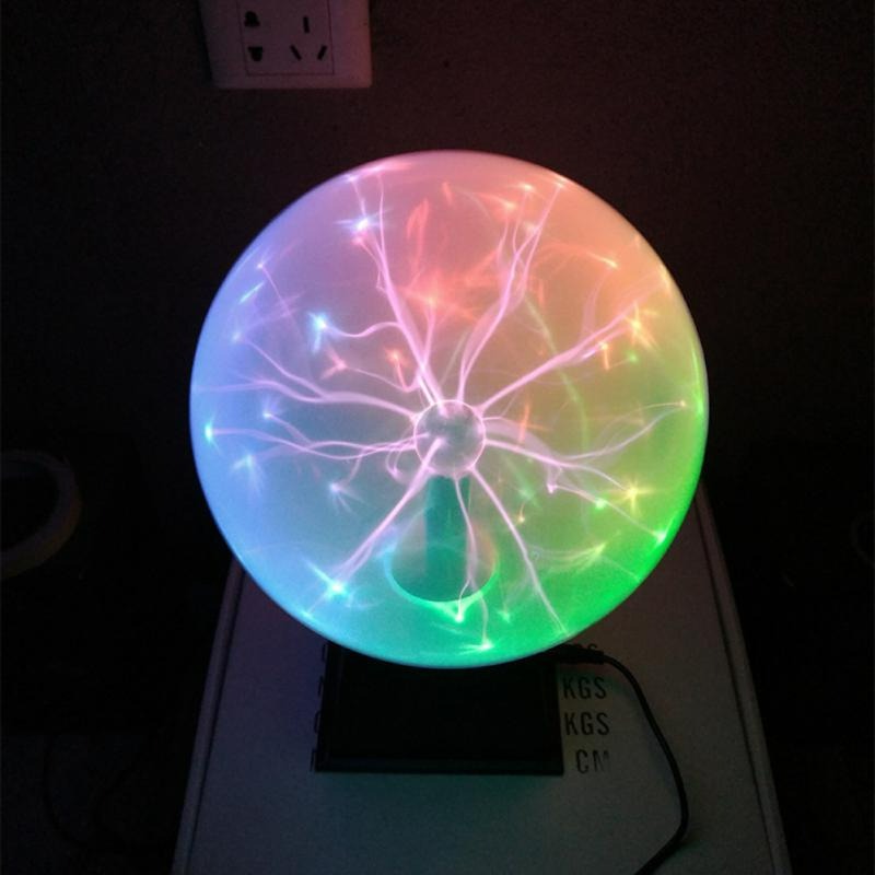 Multicolor Plasma Lamp Science Decor