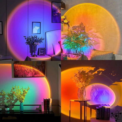 Multicolored Sunset Lamp Science Decor