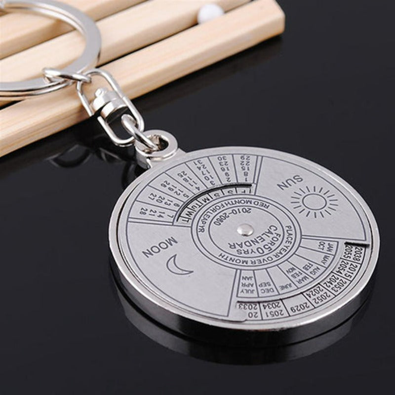 Perpetual Calendar Keychain Science Decor