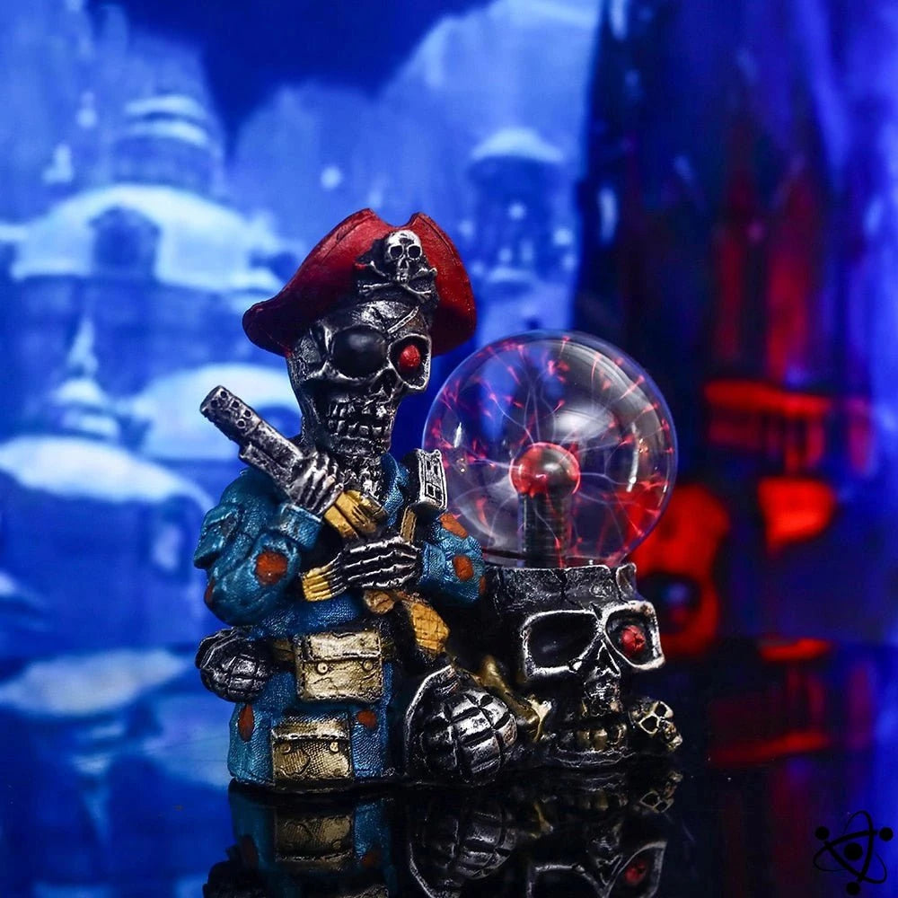 Plasma Lamp Pirate Zombie Science Decor