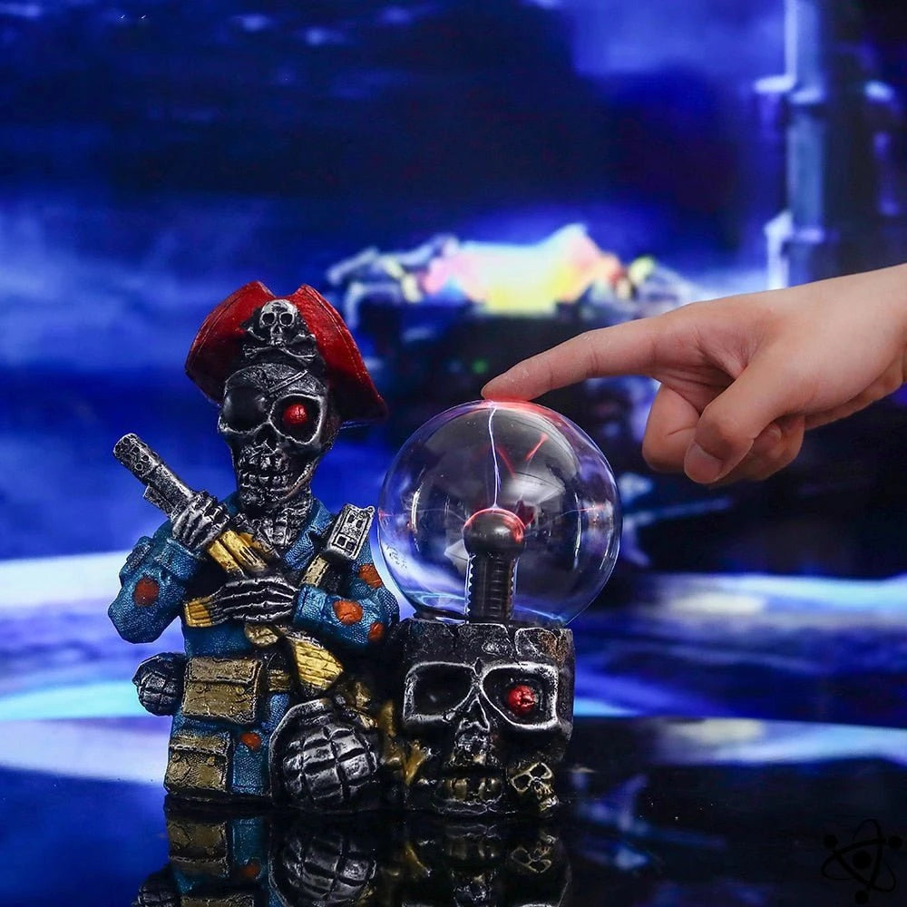 Plasma Lamp Pirate Zombie Science Decor
