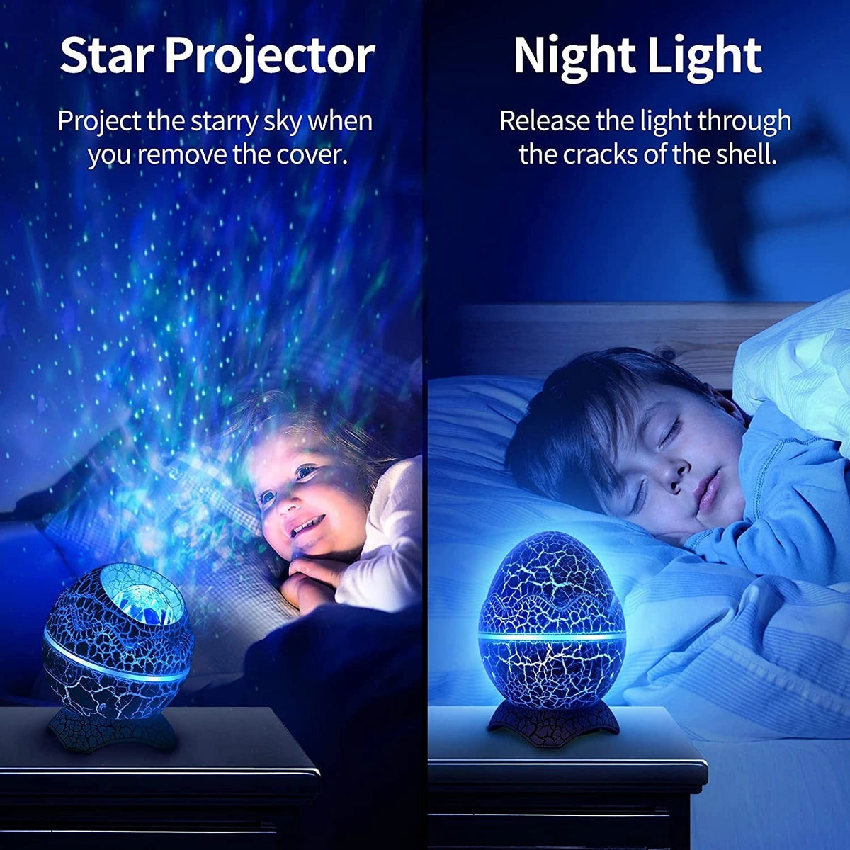 Projector Galaxy Stars Egg Science Decor