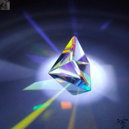 Pyramidal Optical Light Prism Science Decor
