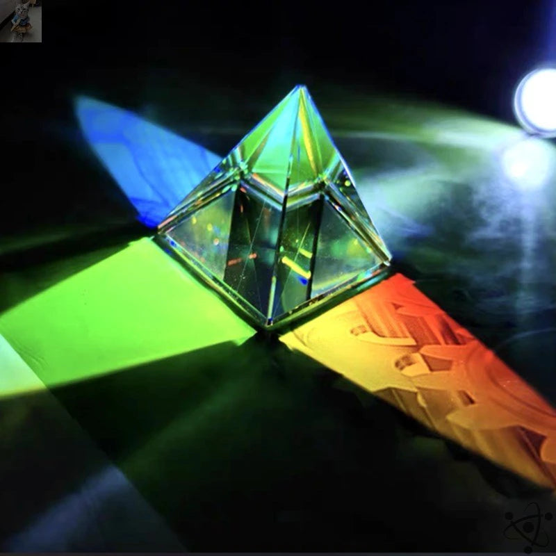 Pyramidal Optical Light Prism Science Decor