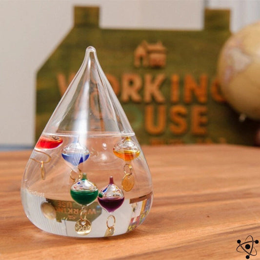 Round Galileo Thermometer Science Decor