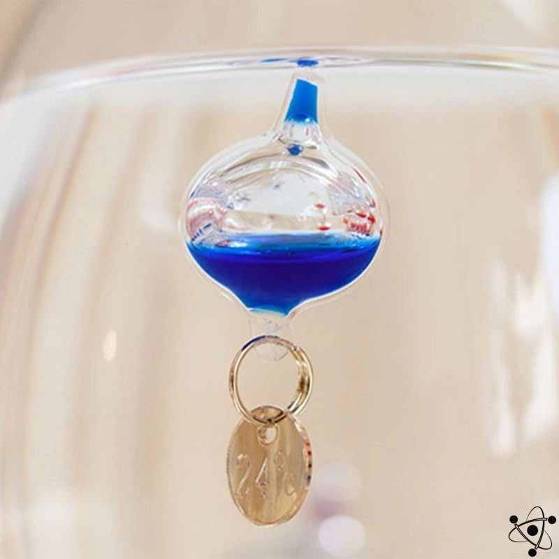 Round Galileo Thermometer Science Decor