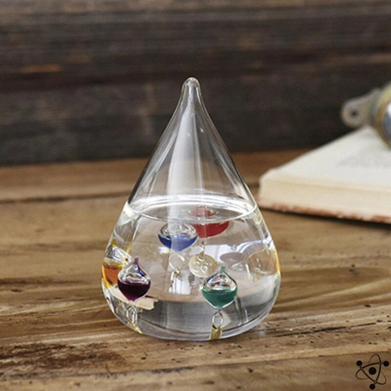 Round Galileo Thermometer Science Decor