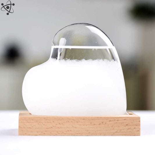 Storm Glass Heart Shape Science Decor