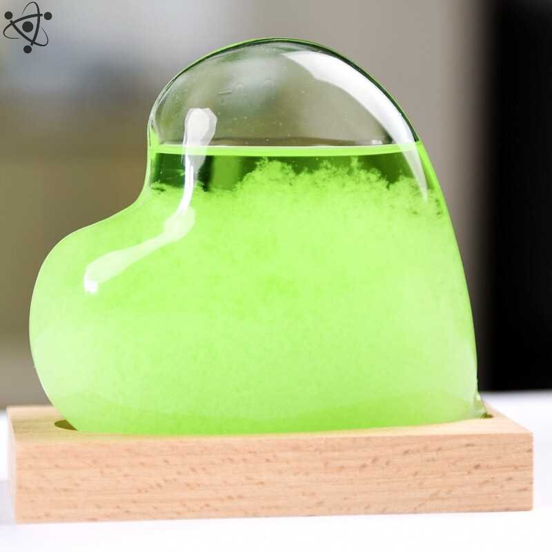 Storm Glass Heart Shape Science Decor
