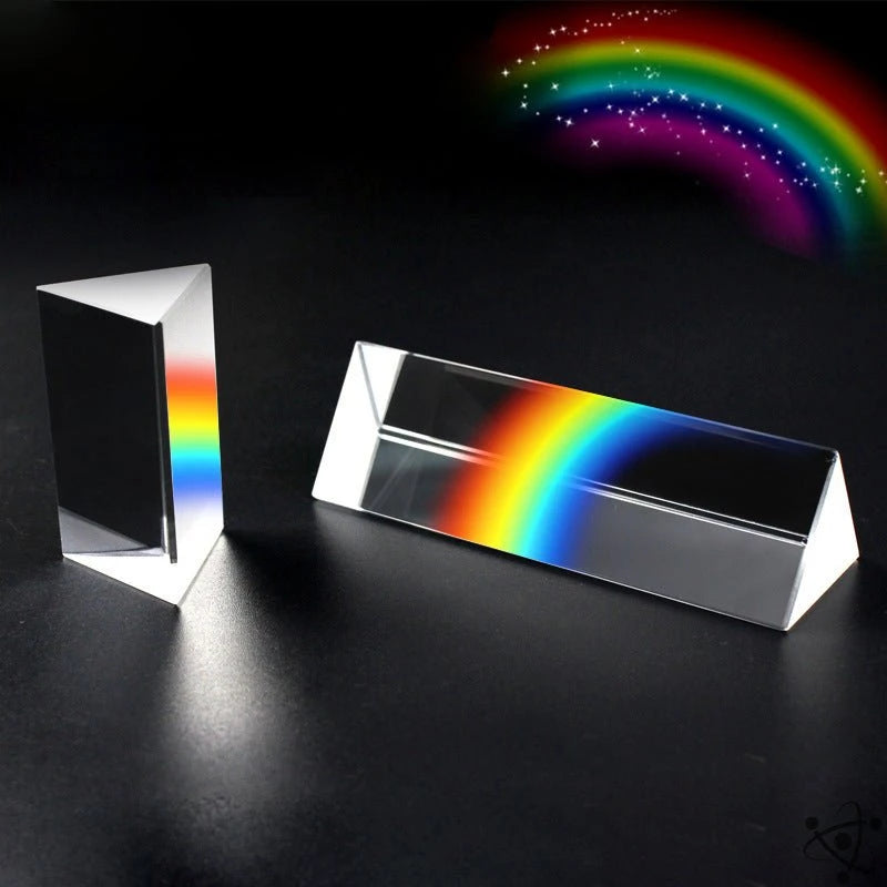 Triangular BK7 Optical Prism Science Decor