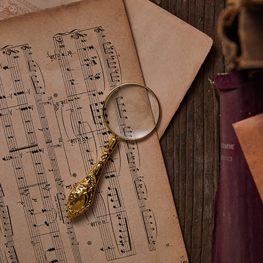 Vintage Magnifier Science Decor