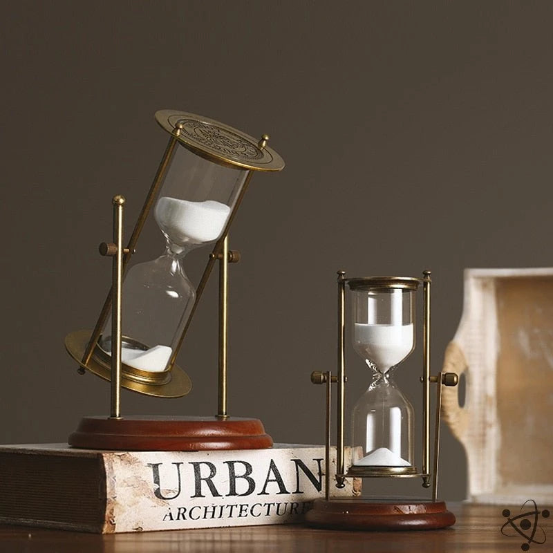 White Sand European Hourglass Science Decor