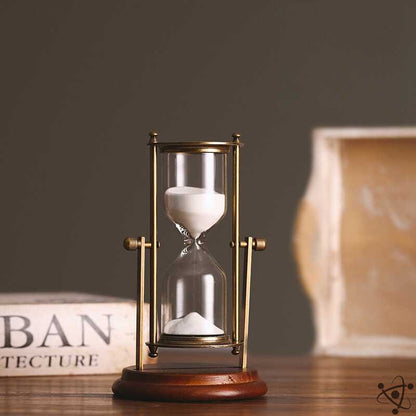 White Sand European Hourglass Science Decor