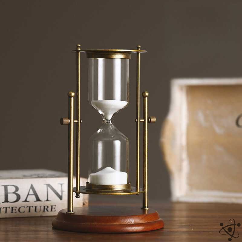 White Sand European Hourglass Science Decor