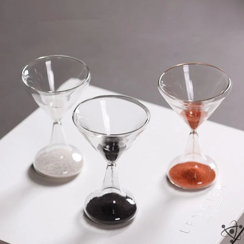 Wineglass Hourglass Science Decor