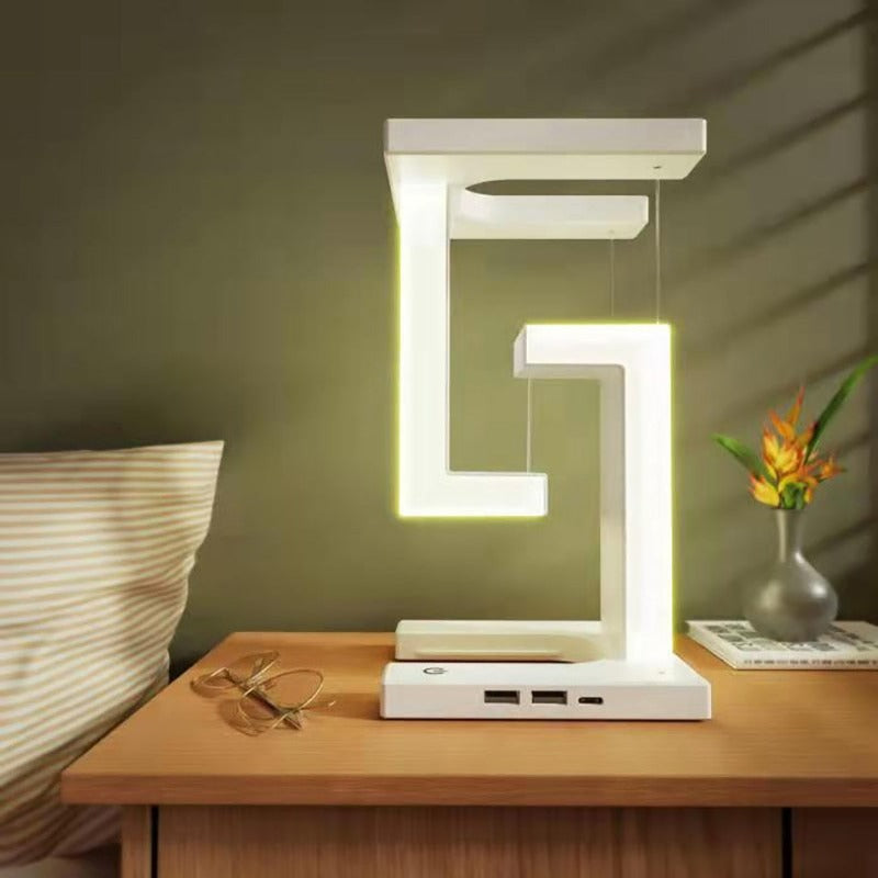 Wireless Charging Desk Lamp Science Decor