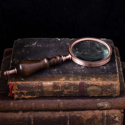 Wooden Magnifying Glass Science Decor