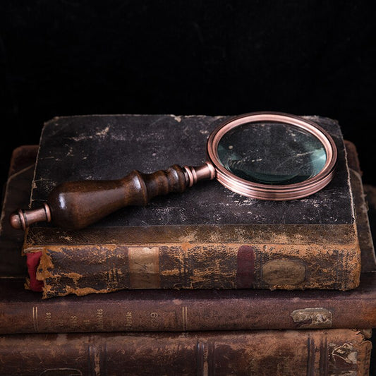 Wooden Magnifying Glass Science Decor