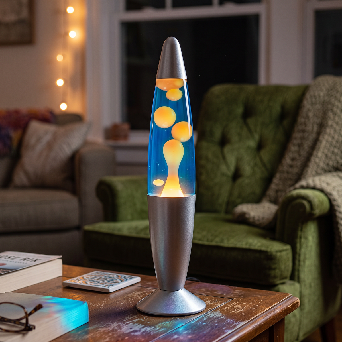 Classic Retro Lava Lamp Mood Light - Red